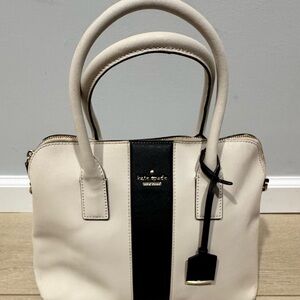 Kate Spade Black and Cream Satchel